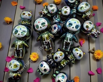 Día de Muertos UV Coated Bead Figures - 10 pc. Mix