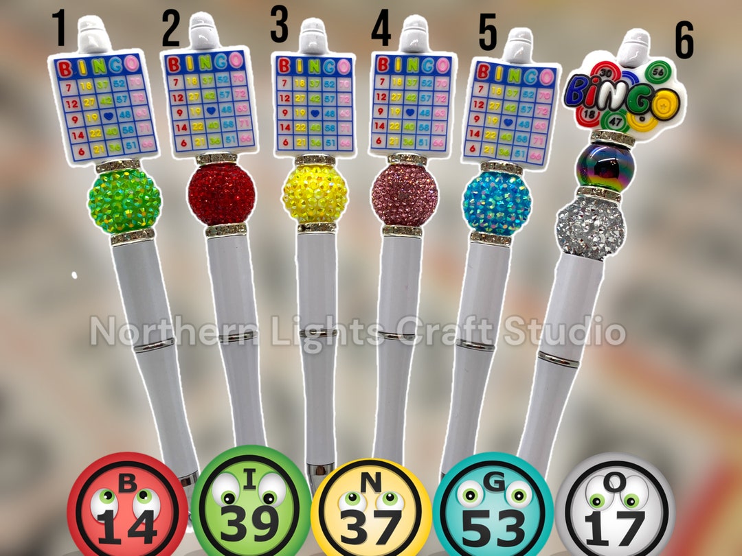 Handmade Bingo Beaded Pen, Bingo Pen, Gifts for Bingo Players, Bingo