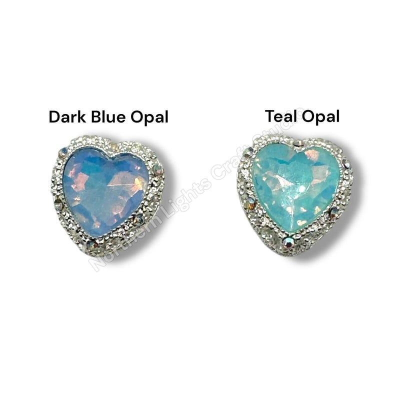 Silver Metal Alloy Heart Bead - 1pc. image 5