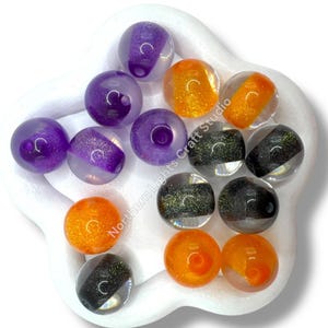 Halloween Luminous Glittery Core Layer Bead Mix