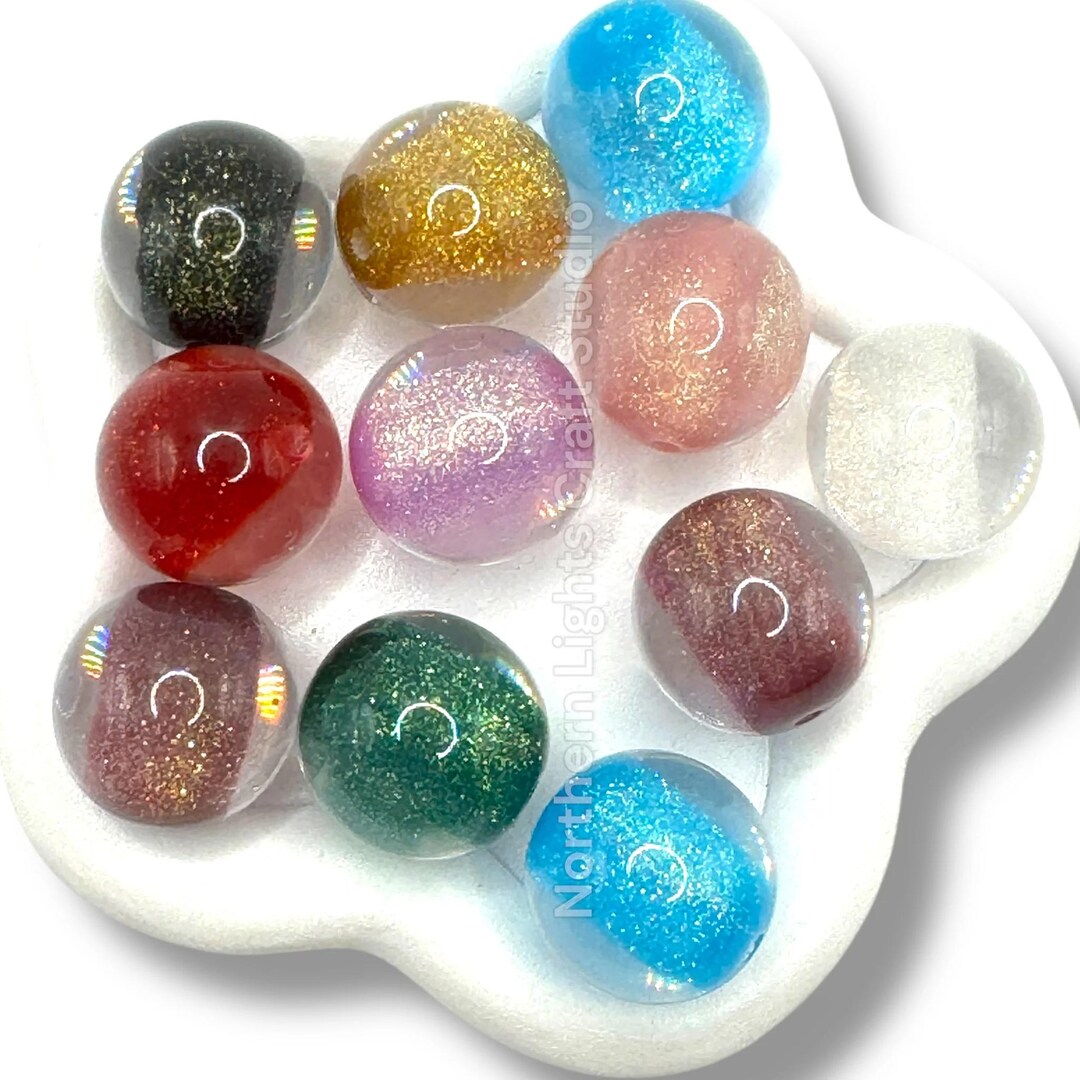 Fine Glitter Core Beads - 20mm - 10pcs. - Etsy