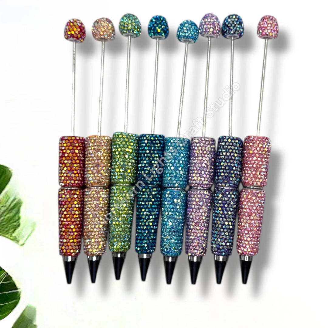 Shiny AB Colorful Rhinestone Beadable Pens - 1pc. - Etsy