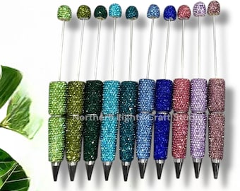 Beadable Rhinestone Pens Solid Colors