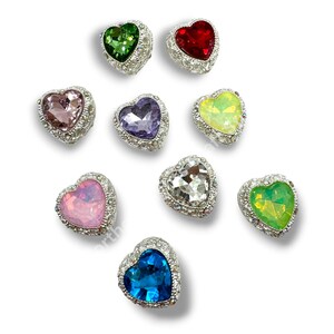 Silver Metal Alloy Heart Bead - 1pc. image 2