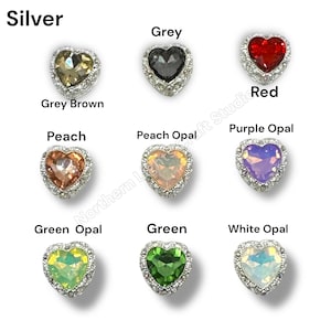 Silver Metal Alloy Heart Bead - 1pc. image 3