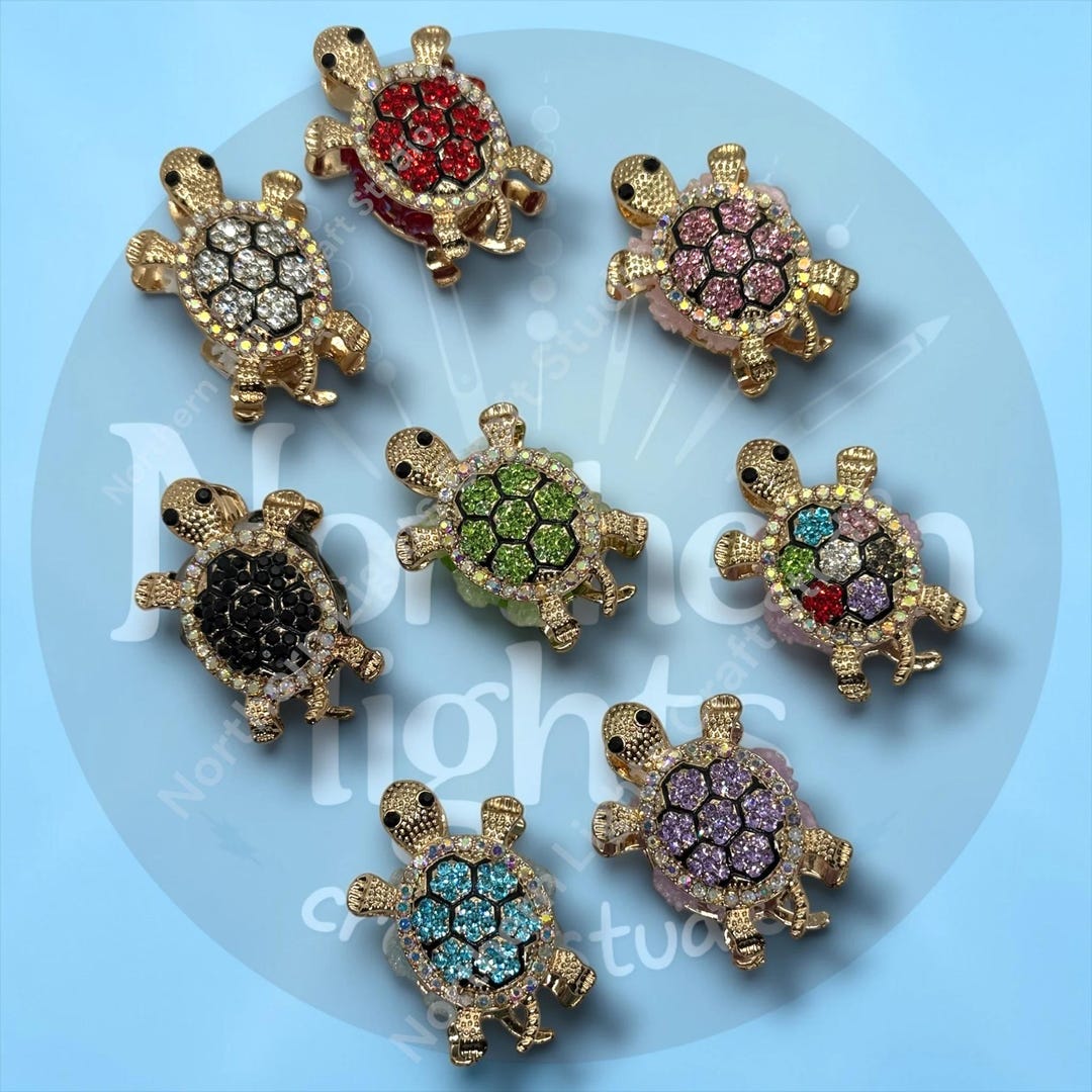 Turtle Rhinestone Pen Rhinestone Double Sided Turtle Fancy Bead - READ DESCRIPTION - Etsy