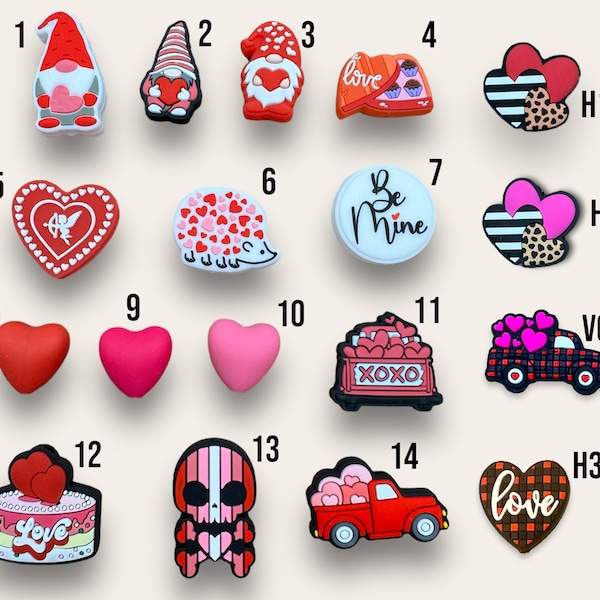 Valentine's Day Theme Silicone Focal Beads, Silicone Focal Beads, Silicone Heart Bead, Cupid Focal, Heart Focal, Hedgehog Focal Bead