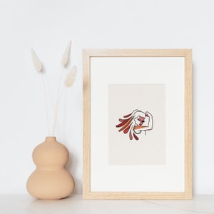 Woman Wall Art, Minimalist Print, Classy Print, Classy Art, Wall Decor, Girl Power, Digital Download, Instant Download
