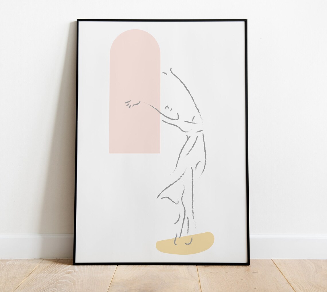 Lily Dancer Wall Art Minimalist Print Classy Print Classy Etsy