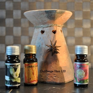 Fragrance lamp with 5 fragrance oils for autumn Heart 120