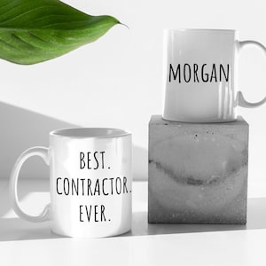 Personalized Contractor Mug , Gifts for Contractors, Construction worker, Gift for him, Contractor coffee Mug, Construction Gift Idea,