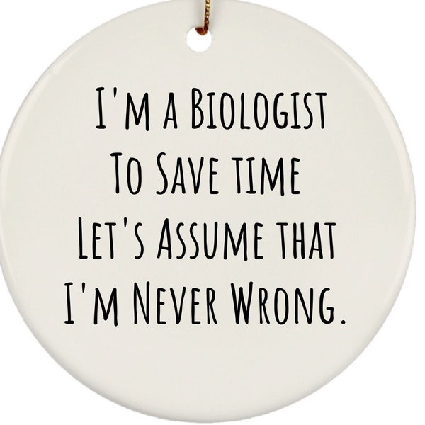 Biology Ornament, Graduation Ornament, Graduation Gifts, Biology Teacher, Science Gift