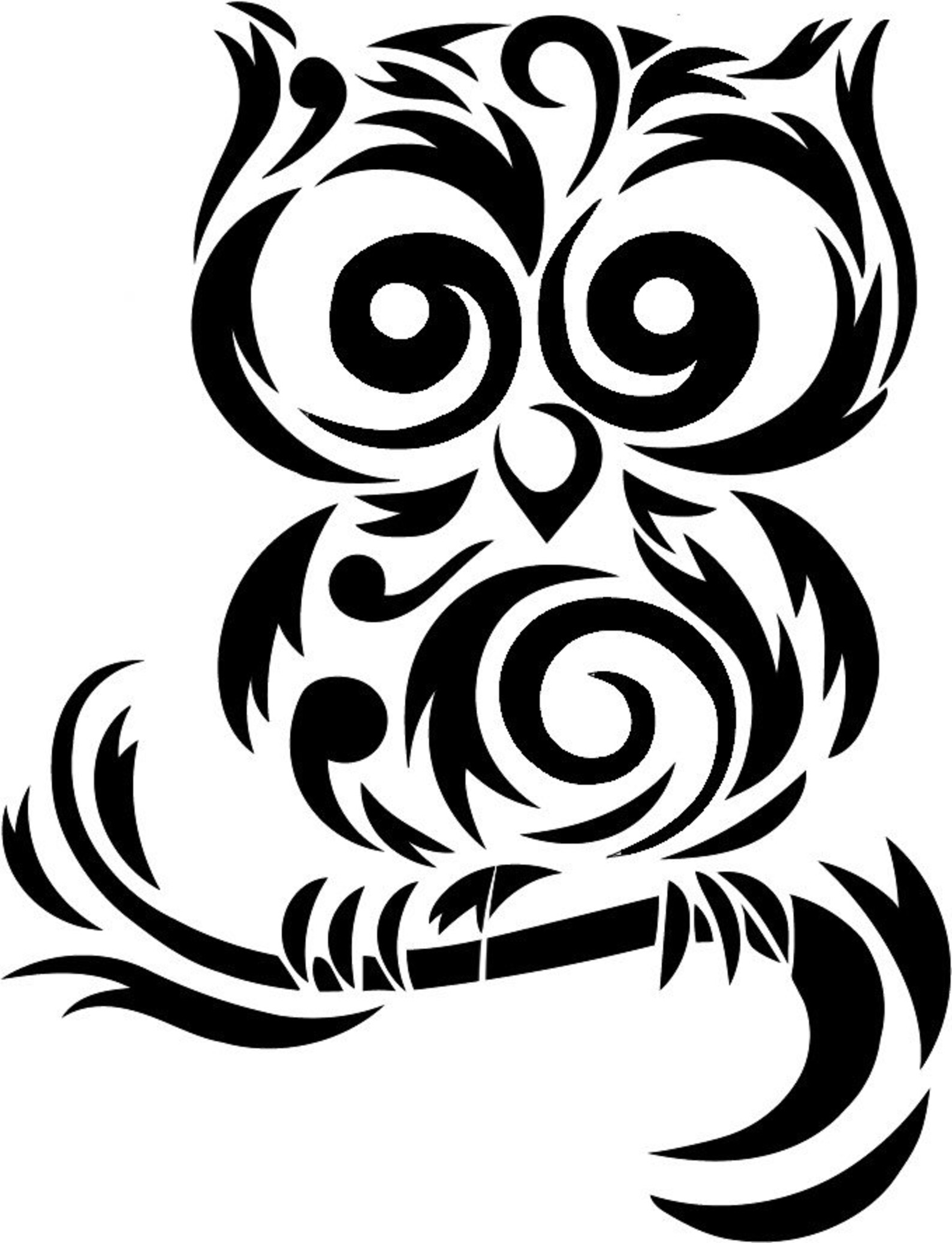 Cute Owl Decal Etsy