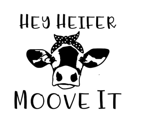 Cow Decal Etsy