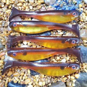 4&quot; Shad Paddle Tail Swim Bait (Multi Color)