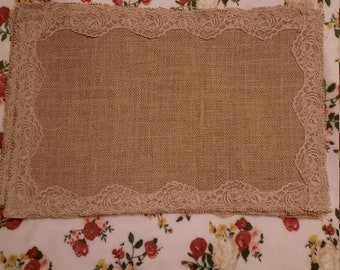 Burlap Placemats with or without cloth monogram