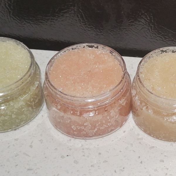 Lip Scrub, 100% Natural Exfoliating Lip Sugar Scrub, Sugar Lip Scrub, Choose Your Flavor