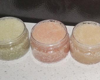 Lip Scrub, 100% Natural Exfoliating Lip Sugar Scrub, Sugar Lip Scrub, Choose Your Flavor