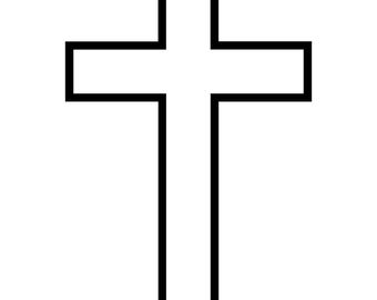 Cross Decal | Vinyl Car Decal | Window Decal | Laptop Decal | Vinyl Sticker