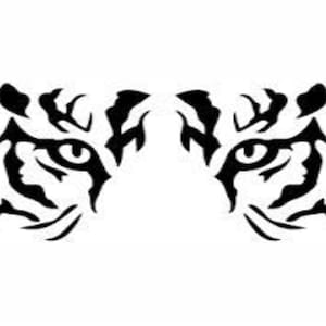 Tiger Face Decal | Vinyl Car Decal | Window Decal | Laptop Decal | Vinyl Sticker