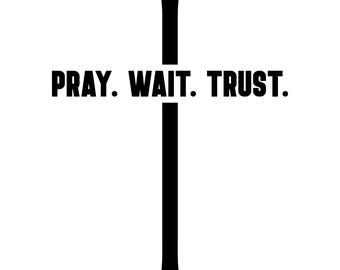 Pray Decal | Vinyl Car Decal | Window Decal | Laptop Decal | Vinyl Sticker