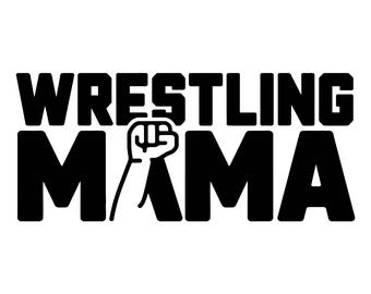 Wrestling Mama Decal | Vinyl Car Decal | Window Decal | Laptop Decal | Vinyl Sticker
