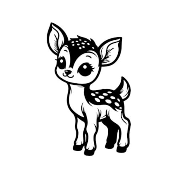 Baby Deer Fawn Decal | Vinyl Car Decal | Window Decal | Laptop Decal | Vinyl Sticker