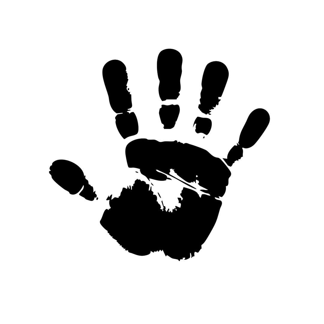 Handprint Decal | Vinyl Car Decal | Window Decal | Laptop Decal | Vinyl ...