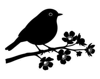 Bird on Branch Decal | Vinyl Car Decal | Window Decal | Laptop Decal | Vinyl Sticker
