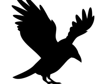 Raven Decal | Vinyl Car Decal | Window Decal | Laptop Decal | Vinyl Sticker