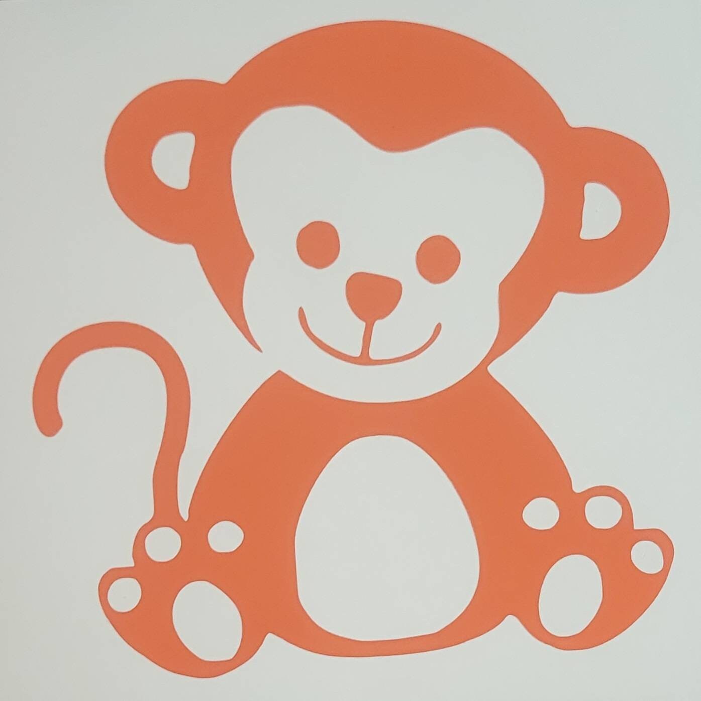 Monkey Decal Vinyl Car Decal Window Decal Laptop Decal Etsy