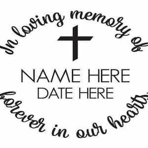 In Loving Memory Of, Forever In Our Hearts | Personalized Memorial Decal | Vinyl Car Decal | Window Decal | Laptop Decal | Vinyl Sticker