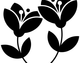 Floral Bloom Decal | Vinyl Car Decal | Window Decal | Laptop Decal | Vinyl Sticker