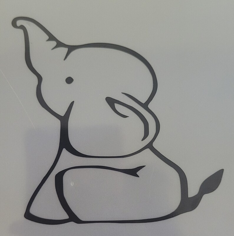 Elephant Decal Vinyl Car Decal Window Decal Laptop Decal Etsy
