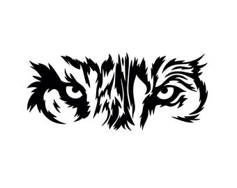 Wolf Face Decal | Vinyl Car Decal | Window Decal | Laptop Decal | Vinyl Sticker