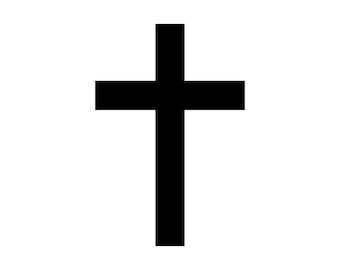 Cross Decal | Vinyl Car Decal | Window Decal | Laptop Decal | Vinyl Sticker