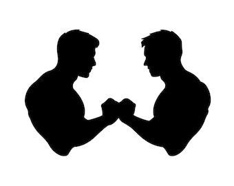 Arm Wrestling Decal | Vinyl Car Decal | Window Decal | Laptop Decal | Vinyl Sticker