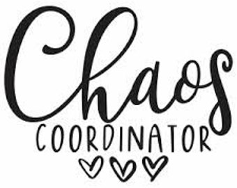 Chaos Coordinator Decal  | Vinyl Car Decal | Window Decal | Laptop Decal | Vinyl Sticker