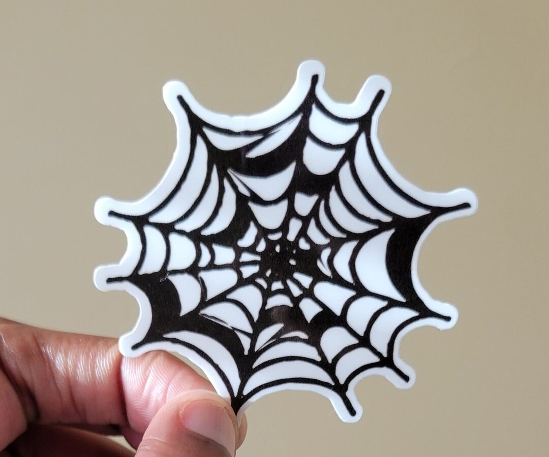 Spider Web Sticker Vinyl Sticker Laptop Sticker - Etsy