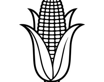 Corn Decal | Vinyl Car Decal | Window Decal | Laptop Decal | Vinyl Sticker