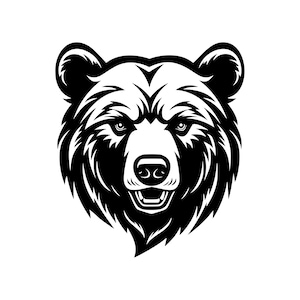 Bear Head Decal | Vinyl Car Decal | Window Decal | Laptop Decal | Vinyl Sticker