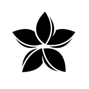 Plumeria Flower Decal | Vinyl Car Decal | Window Decal | Laptop Decal | Vinyl Sticker
