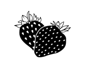 Strawberry Decal | Vinyl Car Decal | Window Decal | Laptop Decal | Vinyl Sticker