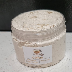 Coffee Whipped Soap Scrub | Coffee Sugar Scrub I Sugar Whipped Soap | Moisturizing Hand Soap