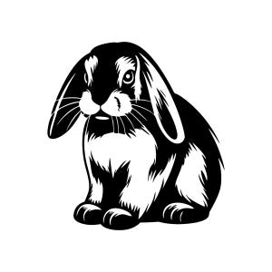 Lop Ear Rabbit Bunny Decal | Vinyl Car Decal | Window Decal | Laptop Decal | Vinyl Sticker