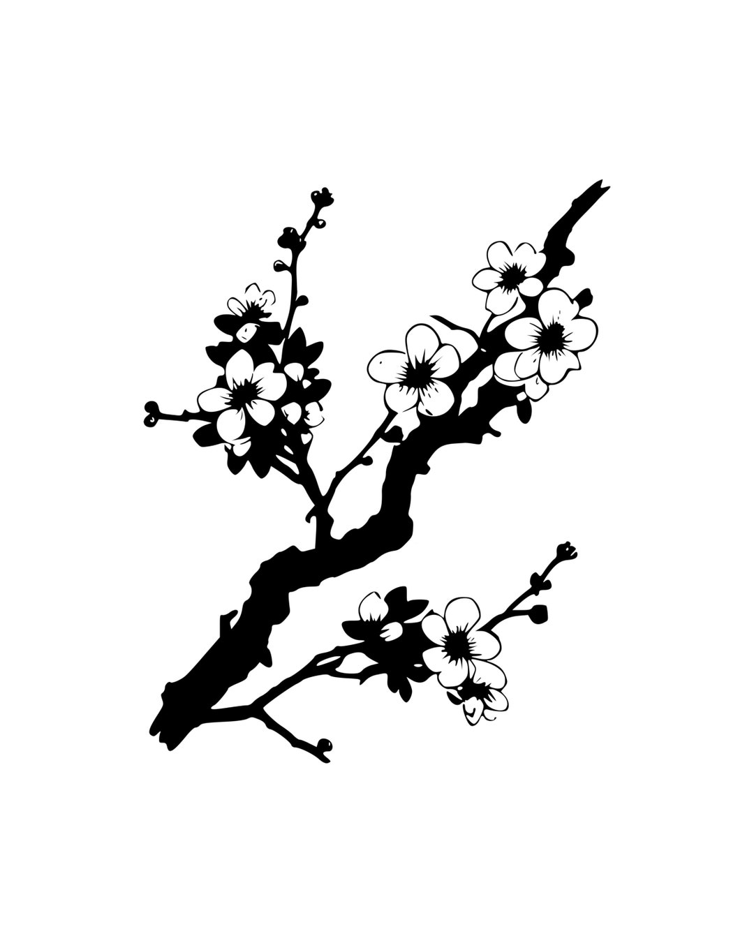 Cherry Blossom Decal Vinyl Car Decal Window Decal Laptop Decal Vinyl