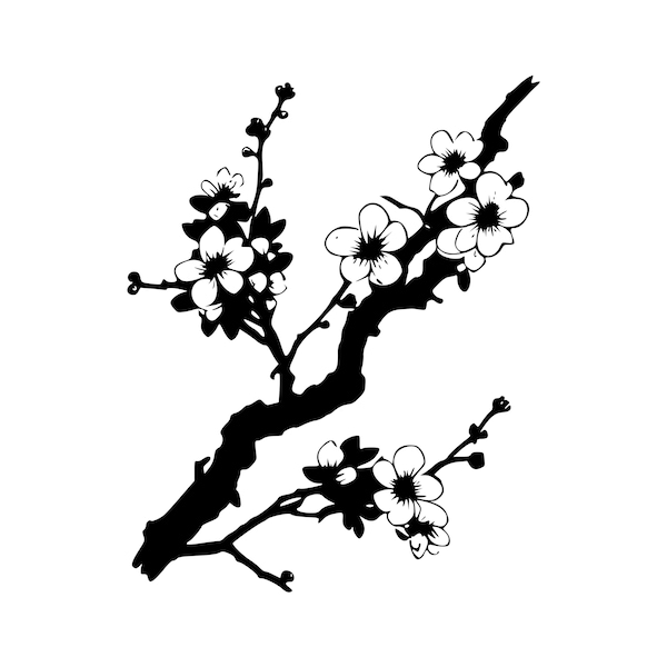 Cherry Blossom Decal | Vinyl Car Decal | Window Decal | Laptop Decal | Vinyl Sticker