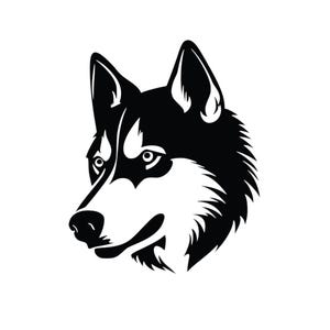 Husky Dog Decal | Vinyl Car Decal | Window Decal | Laptop Decal | Vinyl Sticker