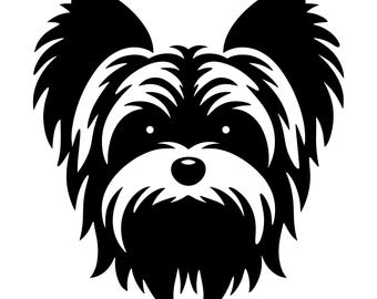 Yorkie Dog Decal | Vinyl Car Decal | Window Decal | Laptop Decal | Vinyl Sticker