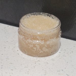 Vanilla Lip Scrub, 100% Natural Exfoliating Lip Sugar Scrub, Sugar Lip Scrub